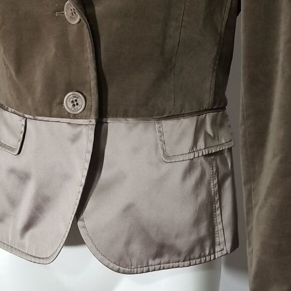 St. Emile Brown Velour Blazer Jacket - Picture 3 of 7